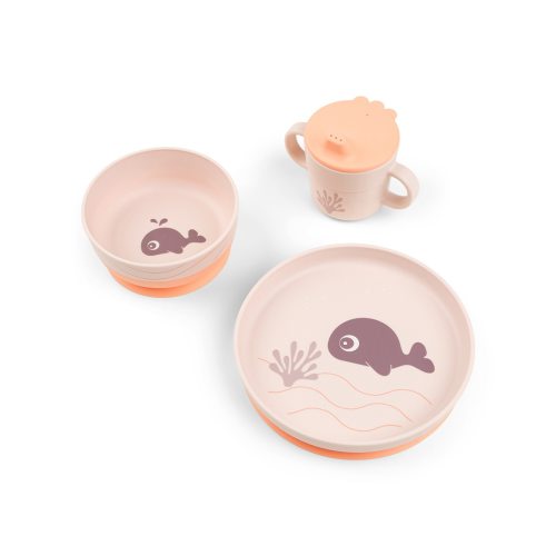 Set de vajilla Done by Deer con plato, bowl ventosa y taza de aprendizaje · Done by Deer · El Corte Inglés