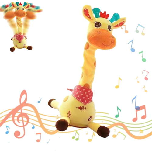 Educational Toys For_Infants And_Toddlers,Musical Giraffe Toy–Sings, Dances & Repeats What You Say, Dancing Talking Giraffe Toy Tummy Time Light up Interactive Voice Imitation Educational Toys(1)