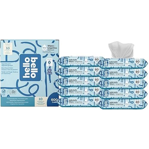 Hello Bello Baby Wipes 600 count