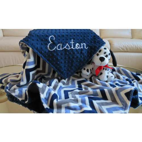 Baby Boy, Baby Blanket, Baby Blanket Personalized, Navy Blue Baby Boy Blanket, Baby Gift, Baby Shower Gift, Minky Baby Blankets