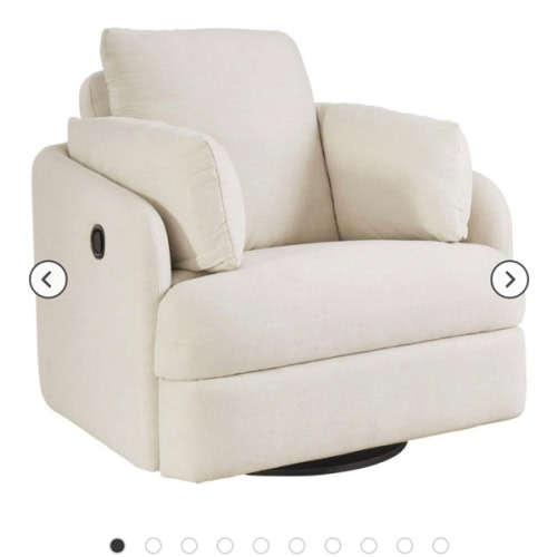 Ashley Modmax Swivel Glider Recliner in Oyster
