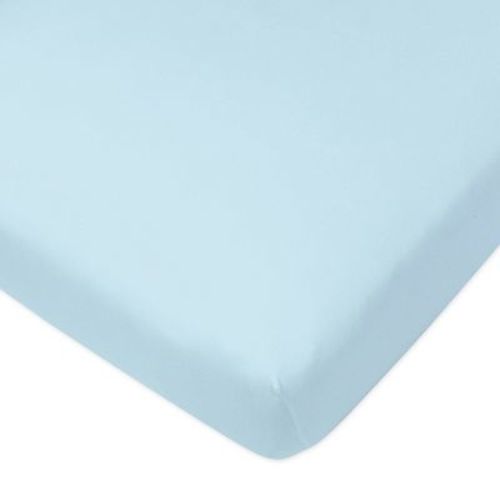 Honest Baby Organic Cotton Fitted Crib Sheet - Blue