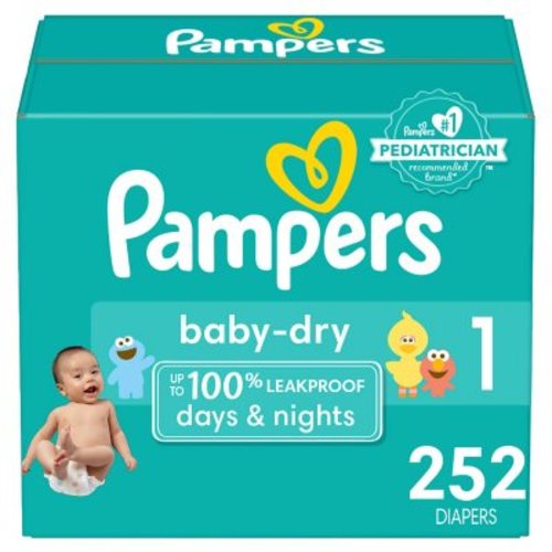 Pampers Baby Dry Diapers, Sizes 1-7 - Sam's Club