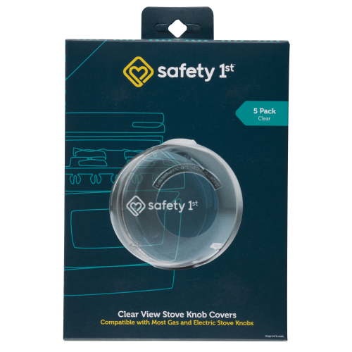 Safety 1 Clear View Stove Knob Covers (5 Pack), Clear, Toddler
