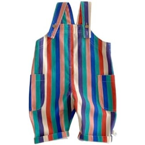 Newborn Baby Overalls Rainbow Cotton Soft Jumpsuit Toddler Cute Graphic Loose Plain Uniform Holiday Summer Clothes