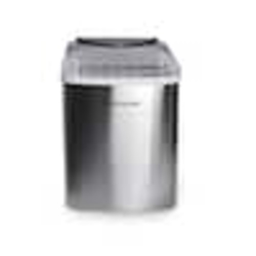 Frigidaire 9.4 in 26 lbs. Bullet Countertop Ice Maker in Stainless Steel EFIC123-SS