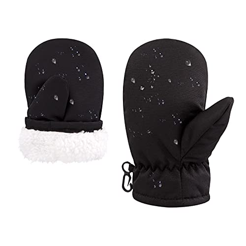 POXIMI Winter Toddler Snow Gloves Baby Boys Waterproof Gloves for Girls Warm Mittens Fleece Ski Mittens for Outdoor Sports
