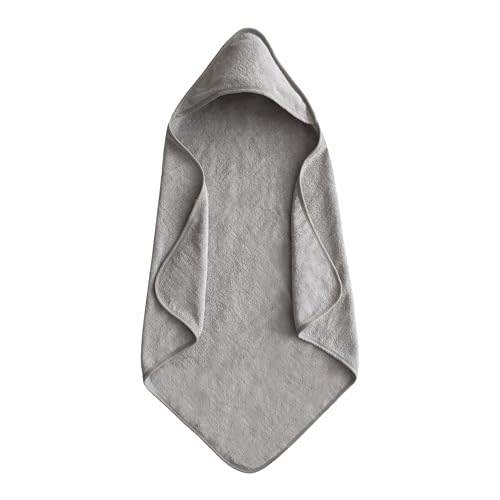 mushie Baby Hooded Towel | Organic Cotton (Gray)