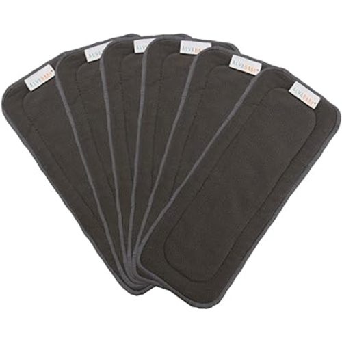 ALVABABY Reusable 5 Layers 6 Pack Inserts for Baby Cloth Diaper and Cloth Diapers Covers 6ZTN