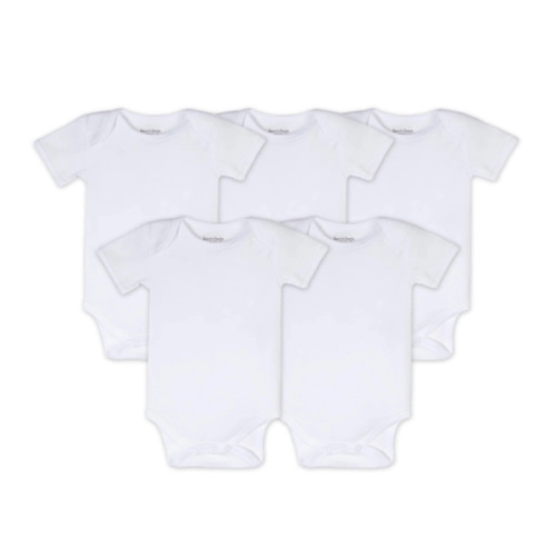 Bee Essentials Organic Short Sleeve Baby Bodysuit 5 Pack | Burt's Bees Baby®