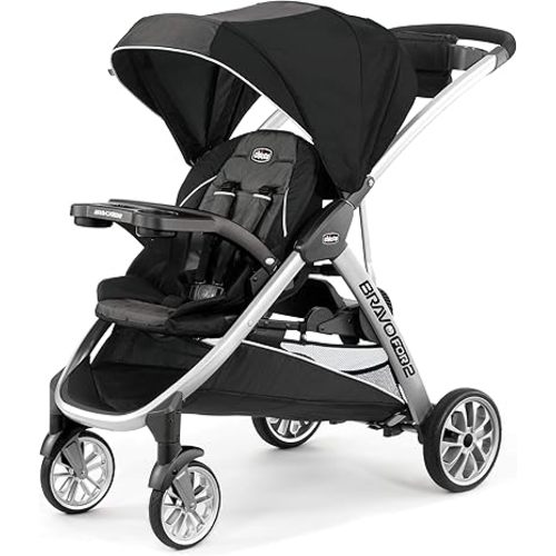 Chicco Bravo For2 Standing/Sitting Double Stroller, Iron