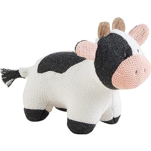 Mud Pie Children's Knit Rattle, Cow