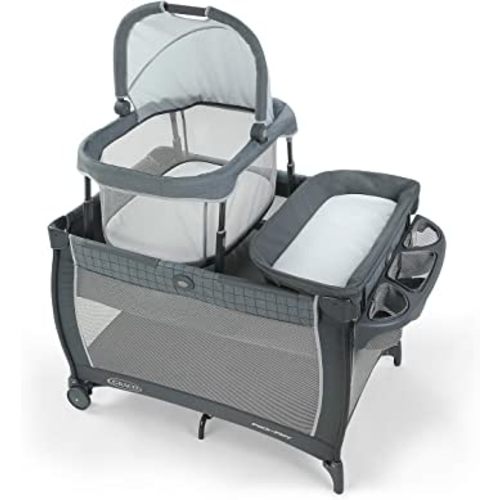 Graco Pack 'n Play Day2Dream Travel Bassinet Playard Features Portable Bassinet Diaper Changer and More, Alaska