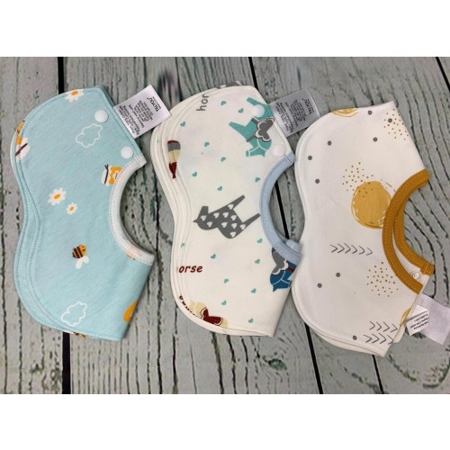 Baby Bibs 360 Rotate Soft Cotton Bandana Drool Bibs for Girl Boy Teething