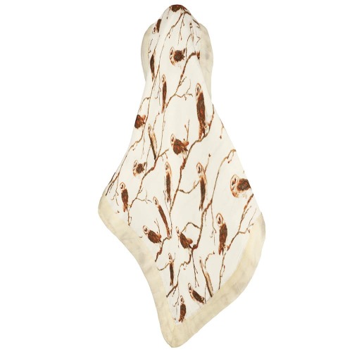 Owl Mini Lovey Two-Layer Muslin Security Blanket
