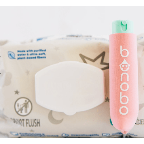The Bonobo Baby Bidet + Wipes Dispenser Attachment