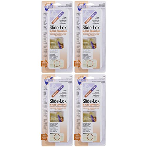 Mommy's Helper Slide-Lok Bi-Fold Door Lock, 4 Count