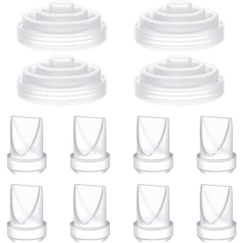 12 Pack Pump Replacement Parts, 8PCS Duckbill Valves 4PCS Silicone Diaphragm Compatible with Momcozy M5, M5 Breast Pumps Replacement Accessories Breastfeeding Essentials Kit