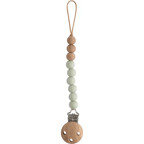 mushie 100% Silicone Baby Pacifier Clip BPA Free | Eva (Sage)