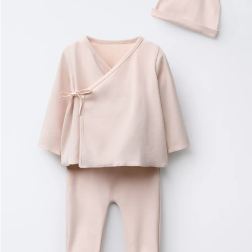 NEWBORN SET AND POUCH - Beige-pink | ZARA United States