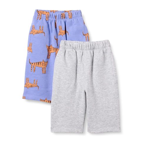 Amazon Essentials Unisex Toddlers and Babies' French Terry Cotton Pants, Pack of 2