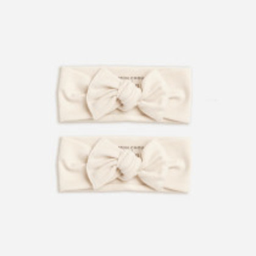 Mon Chou Bow 2-Pack - Ivory