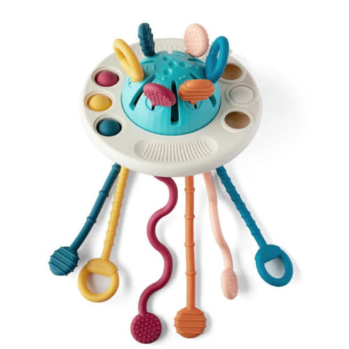 Montessori Toy Silicone UFO Pulling | Moonkie