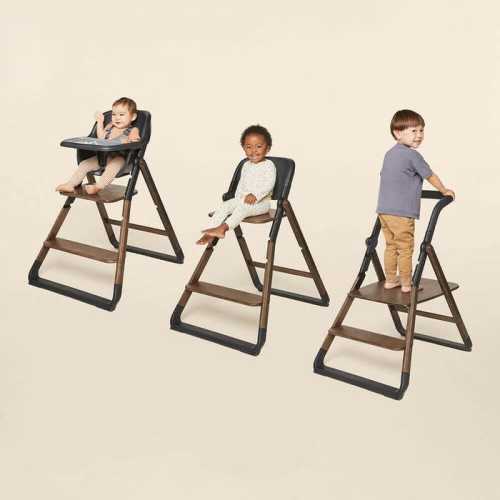 Ergobaby 3-In-1 Evolve High Chair: Dark Wood + Kitchen Tower Add On