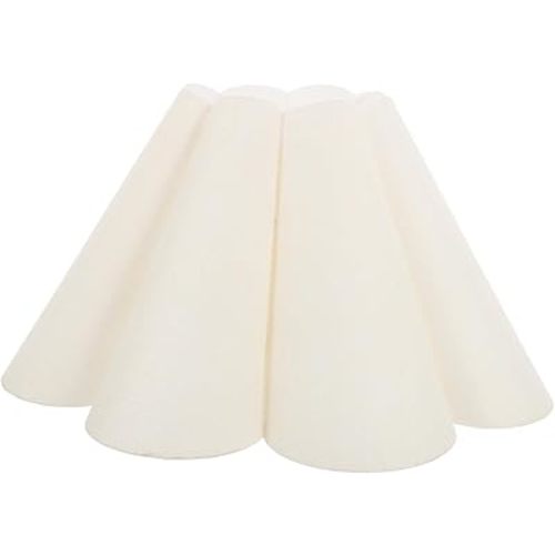 Unique Korean Style Lampshade Pleated Petal Design Soft Light E27 Base 4.2cm Diameter Easy to Install Home Decorative Lamp Cover