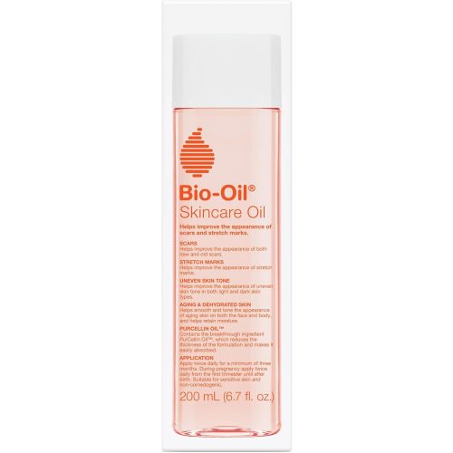 Bio-Oil Skincare Body Oil Serum, Face and Body Moisturizer with Vitamin E & A, for Scars, Stretch Marks, Sensitive Skin, All Skin Types, Dermatologist Recommended, Non-Comedogenic, 6.7 Oz