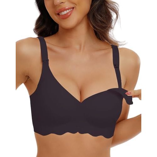 Nursing Bras for Breastfeeding Wireless Seamless Maternity Bra Ultra Comfort Pregnancy Sleep Bralette for Women