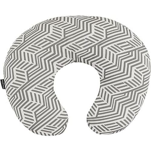 Dream On Me Beeboo Nursing Pillow And Positioner, Breastfeeding And Bottlefeeding , Removable And Washable Pillow Cover, Soft And Breathable Fabric, Black And White