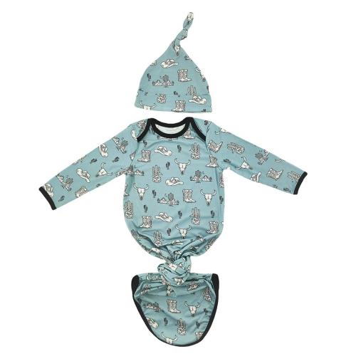 Vintage Cowboy Sleep Gown Set
