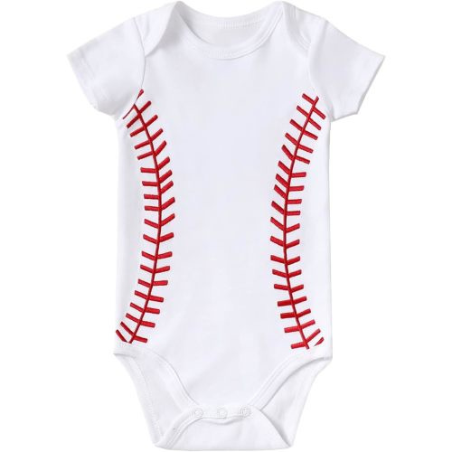 Chichoo Infant Baby Football Baseball Soccer Sport Jersey Outfit Costume Bodysuit Interlock 195 Gsm 0-24 Months