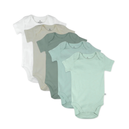5-Pack Organic Cotton Short Sleeve Bodysuits | Honest Baby Clothing