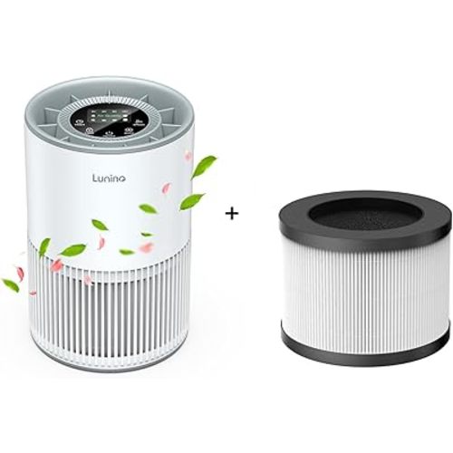 Air Purifiers for Home Large Room up to 1200ft², LUNINO H13 True HEPA Air Purifier for Bedroom with Fragrance Function, Air Quality Sensor, Sleep Mode, Air Cleaner for Pet Dander, Odor, Dust, Smoke