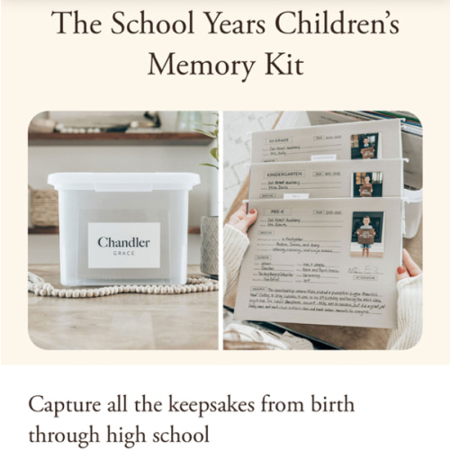 The School Years Memory Kit