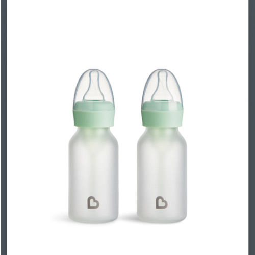 Bond™ Silicone Glass Bottle 4oz, 2pk | Munchkin