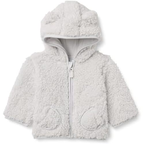 Amazon Essentials Unisex Babies' Hooded Sherpa Jacket