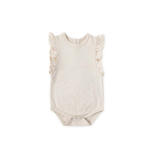 Garment Dye Flutter One-Piece - Sand