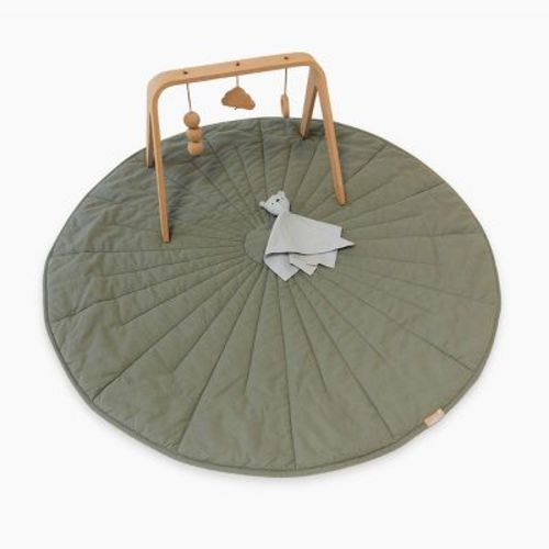 Wildbird Acadian/dove - Linen Quilted Playmat