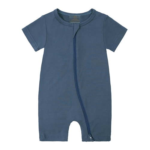 SXIMEE Unisex Baby Buttery-Soft Short Sleeve Romper with Bamboo Viscose Made, 2 Way Zipper Sleeper Pajamas
