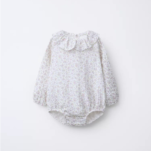 FLORAL DOTTED MESH BODYSUIT - Ecru | ZARA United States