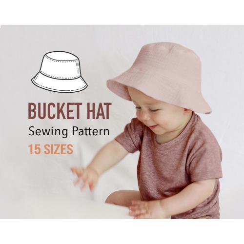 Bucket Hat Sewing Pattern, Summer Hat Sewing Pattern, Baby Hat Sewing Pattern, Woman Sun Hat, Easy Bucket Hat Pattern, For Beginners