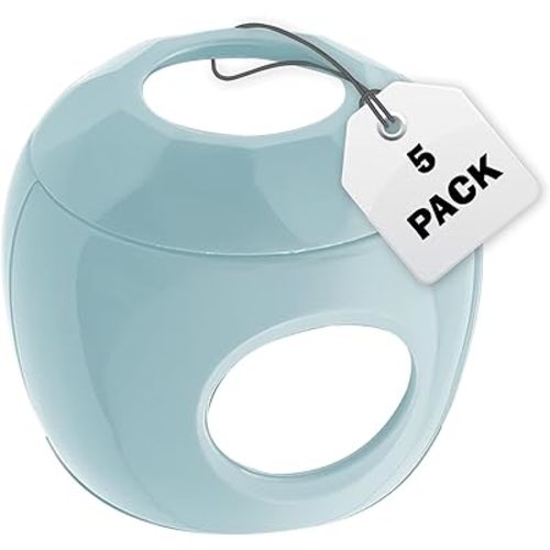 New & Improved - Door knob Baby Safety Cover - 5 Pack - Deter Little Kids from Opening Doors with A Child Proof Door Handle Lock (Blue)