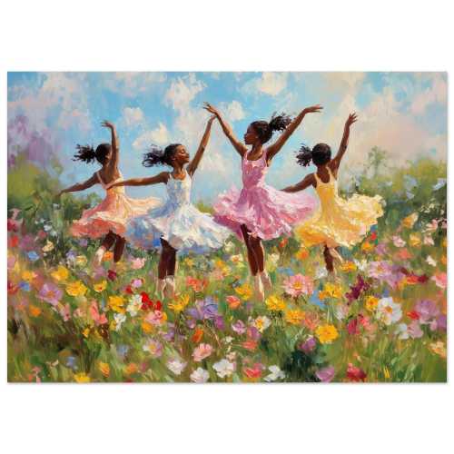 Soft Beauty, Freedom, Black Kids Art, Botanical Garden, Soft Aesthetic, Sunflower Art, Nursery, Kids Art, Children's Art, Black Girls Art,