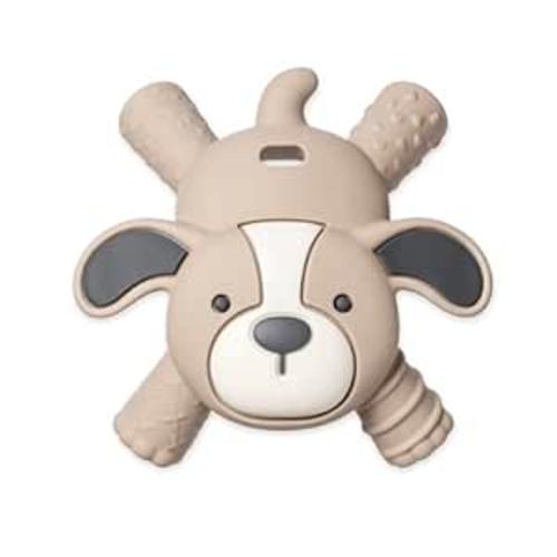 Itzy Ritzy - Ritzy Teether Reaches Back Molars and Massages Sore Gums; Features Multiple Textures and Flexible Design; Puppy