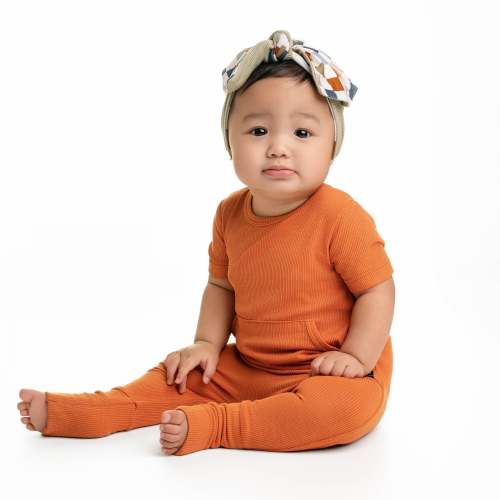Front Opening Ready Set Romper® in Ribbed Sedona