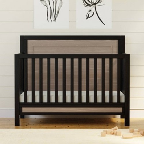 Carter's by DaVinci Radley 4-in-1 Convertible Crib - Black/Coastwood