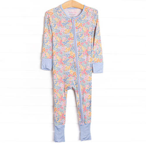 Island Blooms Bamboo Zippy Pajama, Blue – Stitchy Fish